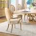 AICO Furniture - Camellia Field Dining Arm Chair in Caramel (Set of 2) - 9090004-134 - GreatFurnitureDeal