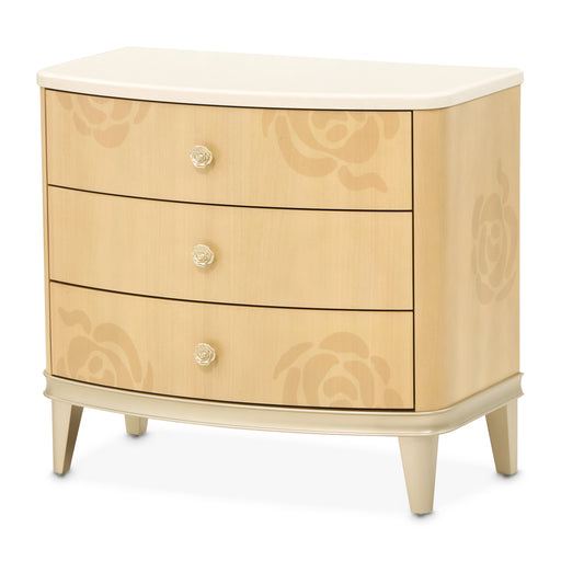 AICO Furniture - Camellia Field Nightstand in Caramel - N9090040-134 - GreatFurnitureDeal