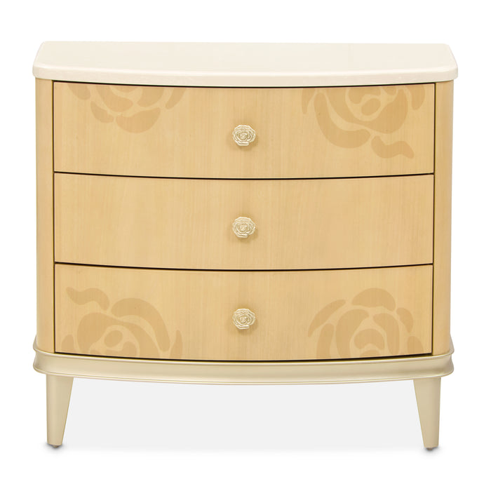 AICO Furniture - Camellia Field Nightstand in Caramel - N9090040-134 - GreatFurnitureDeal