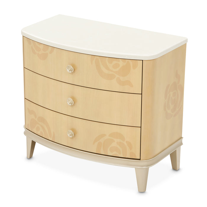 AICO Furniture - Camellia Field Nightstand in Caramel - N9090040-134 - GreatFurnitureDeal