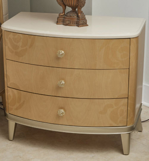 AICO Furniture - Camellia Field"Nightstand"Caramel - 9090040-134 - GreatFurnitureDeal