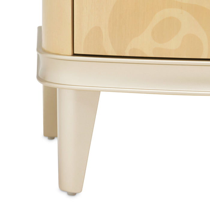 AICO Furniture - Camellia Field Nightstand in Caramel - N9090040-134 - GreatFurnitureDeal
