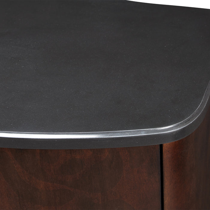 AICO Furniture - Camellia Field Nightstand in Warm Pecan - N9090040-400 - GreatFurnitureDeal