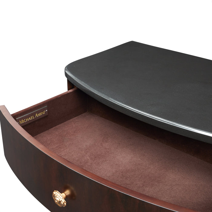 AICO Furniture - Camellia Field Nightstand in Warm Pecan - N9090040-400 - GreatFurnitureDeal