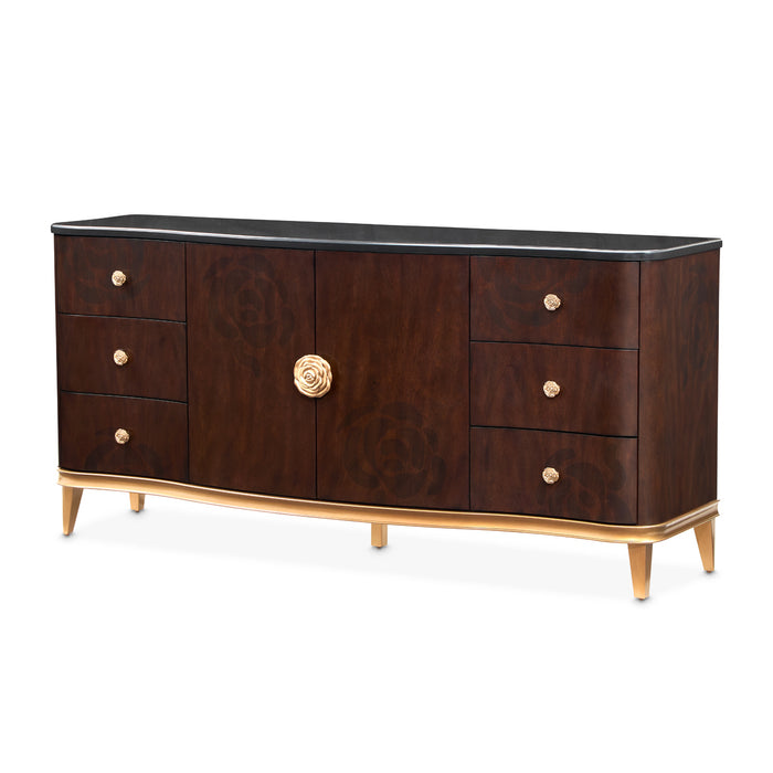 AICO Furniture - Camellia Field Dresser - Warm Pecan - N9090050SA-400 - GreatFurnitureDeal