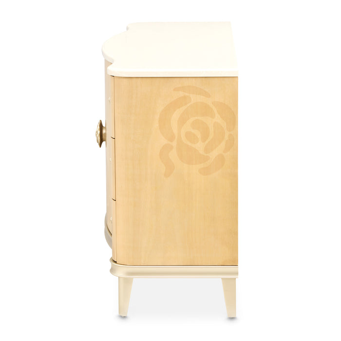 AICO Furniture - Camellia Field Dresser in Caramel - 9090050SA-134 - GreatFurnitureDeal