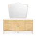 AICO Furniture - Camellia Field Dresser with Mirror in Caramel - 9090050SA-60-134 - GreatFurnitureDeal