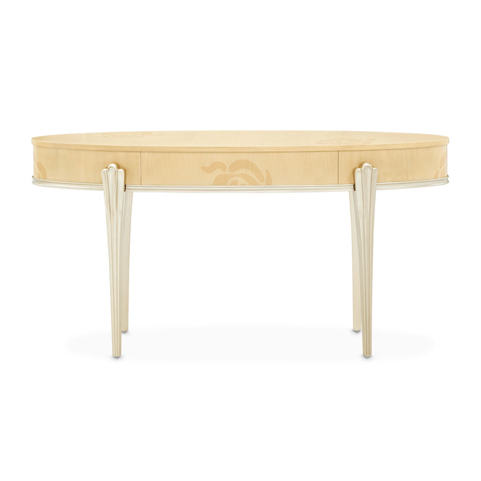 AICO Furniture - Camellia Field Vanity with Mirror in Caramel - 9090058VAN2-134 - GreatFurnitureDeal