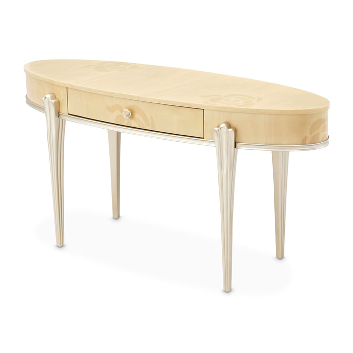 AICO Furniture - Camellia Field Vanity Desk in Caramel - 9090058-134 - GreatFurnitureDeal