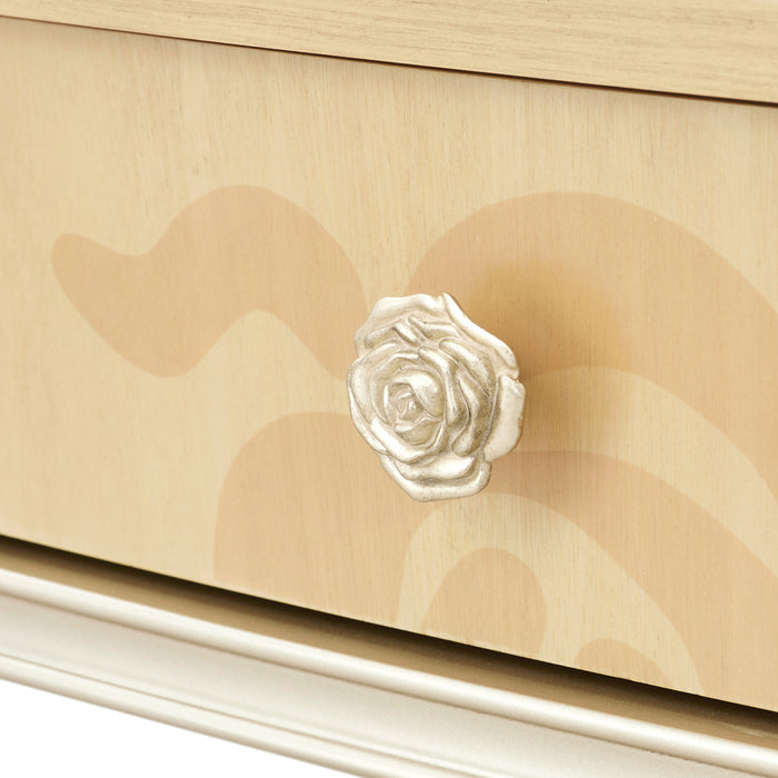 AICO Furniture - Camellia Field Vanity with Mirror in Caramel - 9090058VAN2-134 - GreatFurnitureDeal