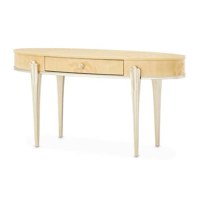 AICO Furniture - Camellia Field Vanity with Mirror in Caramel - 9090058VAN2-134 - GreatFurnitureDeal