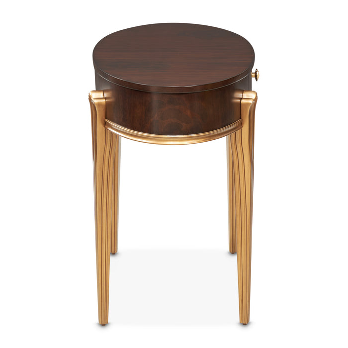 AICO Furniture - Camellia Field Vanity Desk in Warm Pecan - N9090058-400 - GreatFurnitureDeal