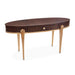 AICO Furniture - Camellia Field Vanity Desk in Warm Pecan - N9090058-400 - GreatFurnitureDeal