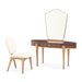 AICO Furniture - Camellia Field Vanity Set with Mirror & Chair in Warm Pecan - N9090058VAN3-400 - GreatFurnitureDeal