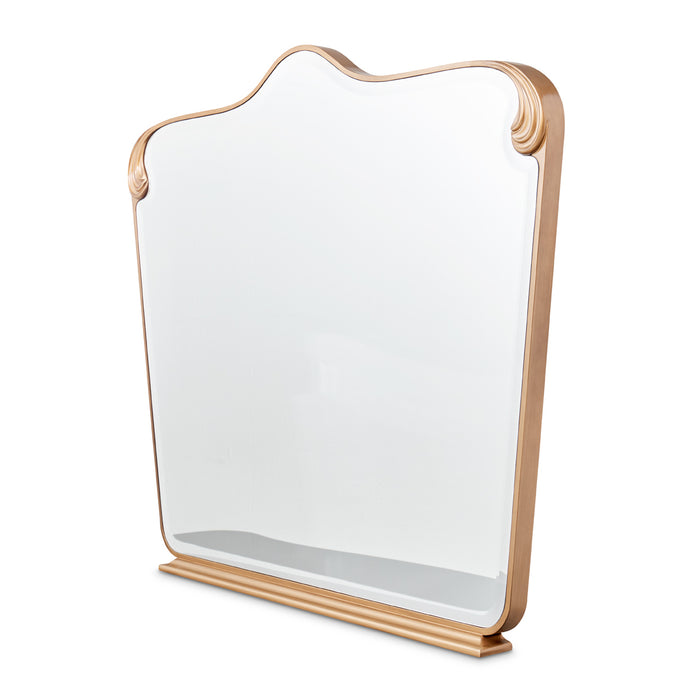 AICO Furniture - Camellia Field Dresser Mirror in Warm Pecan - N9090060-400 - GreatFurnitureDeal