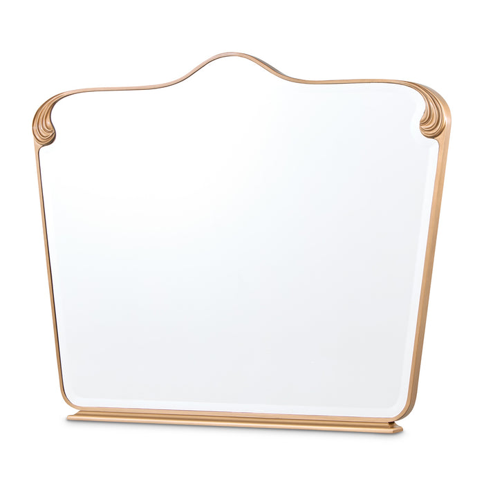 AICO Furniture - Camellia Field Dresser Mirror in Warm Pecan - N9090060-400 - GreatFurnitureDeal