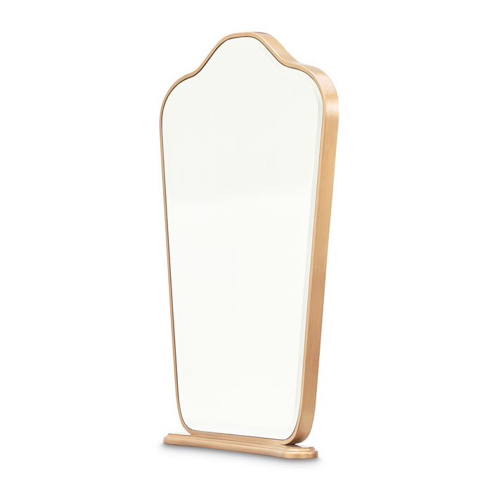 AICO Furniture - Camellia Field Vanity Mirror - Antique Gold - N9090068-400 - GreatFurnitureDeal
