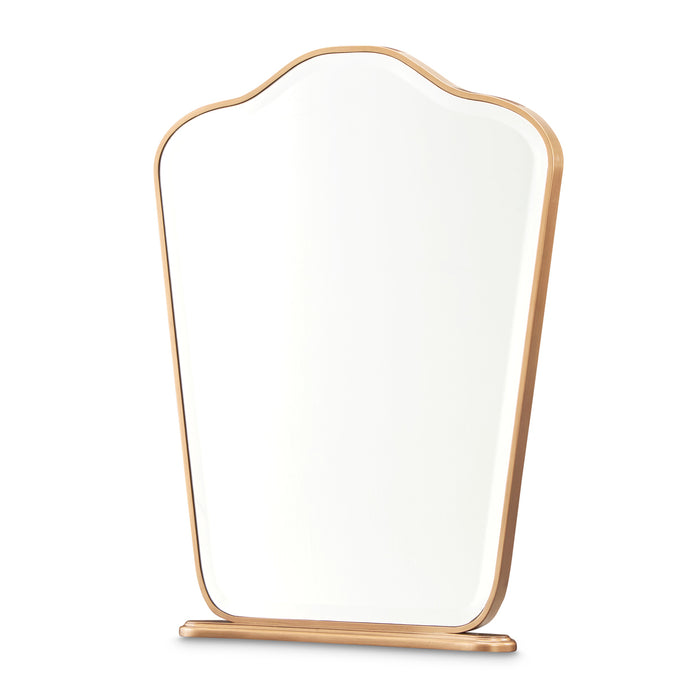 AICO Furniture - Camellia Field Vanity Mirror - Antique Gold - N9090068-400 - GreatFurnitureDeal