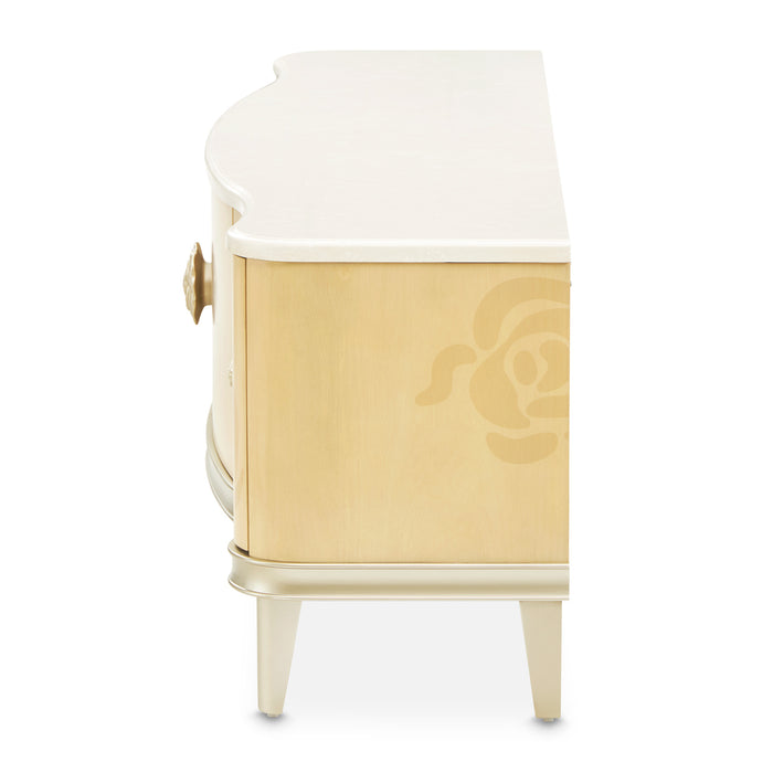 AICO Furniture - Camellia Field Media Cabinet in Caramel - 9090081-134 - GreatFurnitureDeal