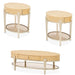 AICO Furniture - Camellia Field 3 Piece Occasional Set in Caramel - 9090201-134-3SET - GreatFurnitureDeal