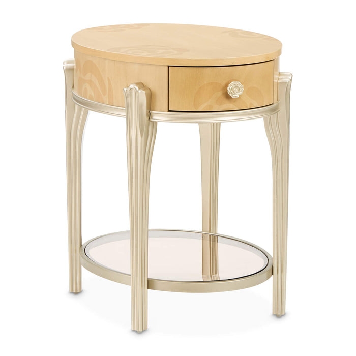 AICO Furniture - Camellia Field Occasional Table Set in Caramel - N9090204-202-134 - GreatFurnitureDeal