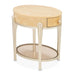 AICO Furniture - Camellia Field Oval End Table with Drawer in Caramel - N9090202-134 - GreatFurnitureDeal