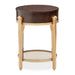 AICO Furniture - Camellia Field End Table with Drawer in Warm Pecan - N9090202-400 - GreatFurnitureDeal