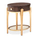 AICO Furniture - Camellia Field End Table with Drawer in Warm Pecan - N9090202-400 - GreatFurnitureDeal