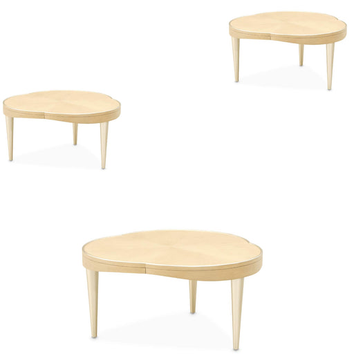 AICO Furniture - Camellia Field Occasional Table Set in Caramel - N9090204-205-134 - GreatFurnitureDeal