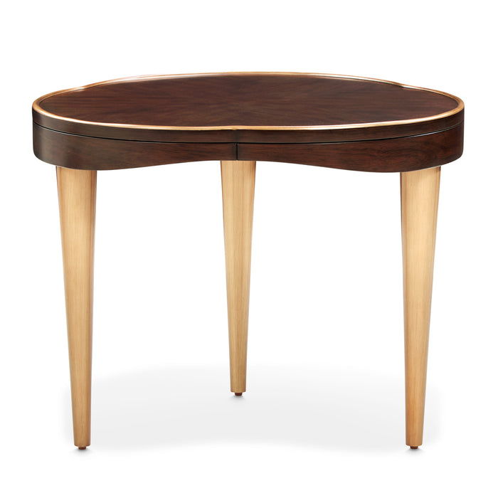 AICO Furniture - Camellia Field End Table in Warm Pecan - N9090205-400 - GreatFurnitureDeal