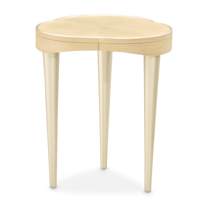 AICO Furniture - Camellia Field Chairside Table in Caramel - 9090206-134 - GreatFurnitureDeal