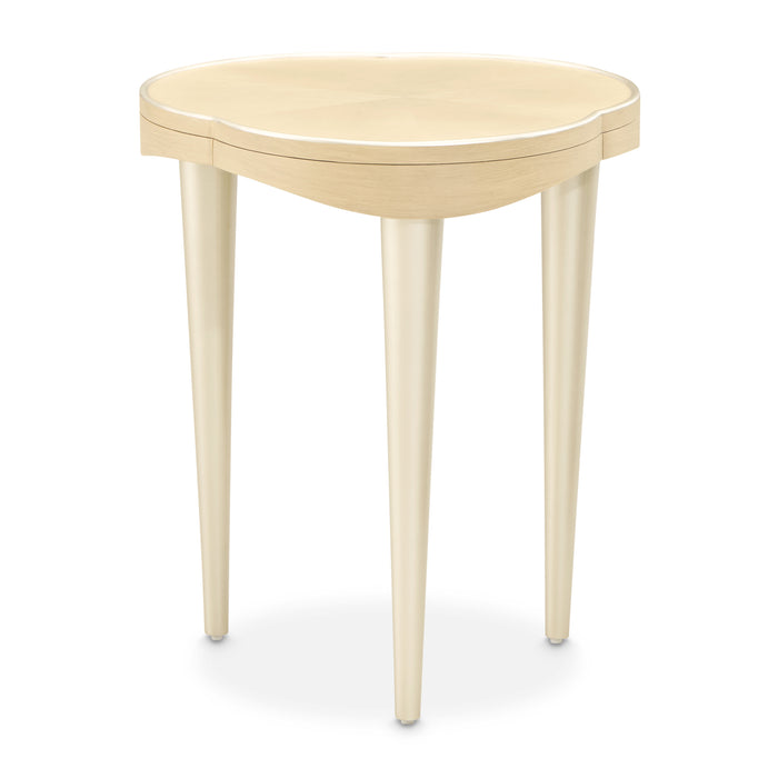 AICO Furniture - Camellia Field Chairside Table in Caramel - N9090206-134 - GreatFurnitureDeal