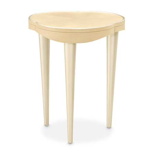 AICO Furniture - Camellia Field Chairside Table in Caramel - 9090206-134 - GreatFurnitureDeal