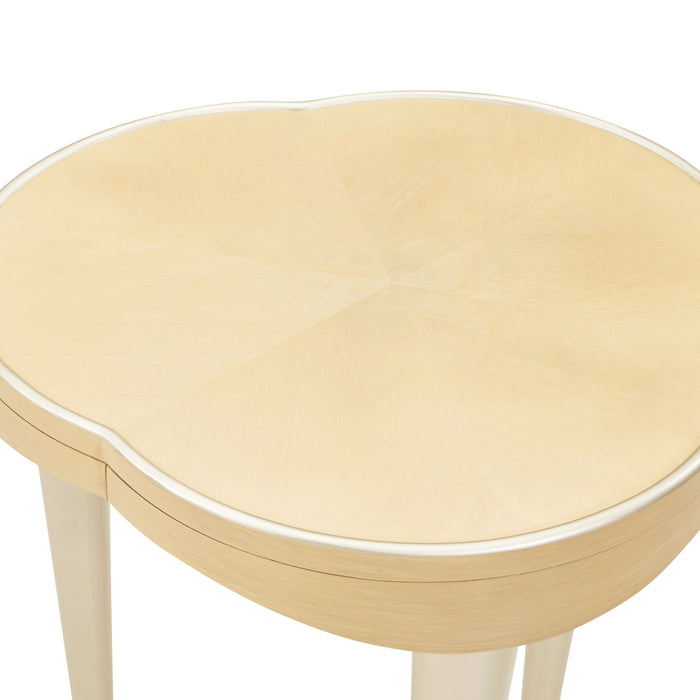 AICO Furniture - Camellia Field Chairside Table in Caramel - N9090206-134 - GreatFurnitureDeal