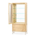AICO Furniture - Camellia Field Display Cabinet in Caramel - 9090209-134 - GreatFurnitureDeal