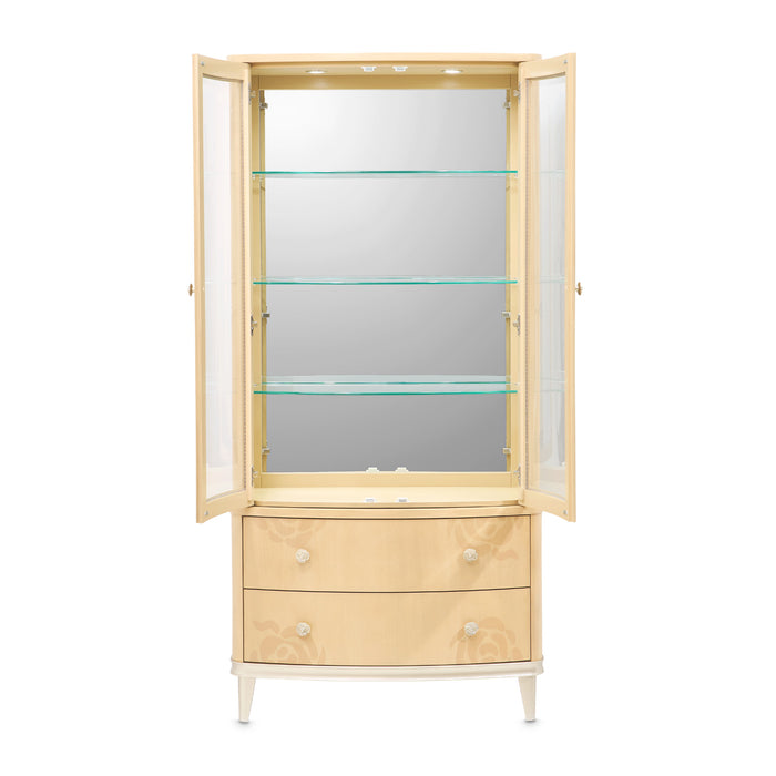 AICO Furniture - Camellia Field Display Cabinet in Caramel - 9090209-134 - GreatFurnitureDeal