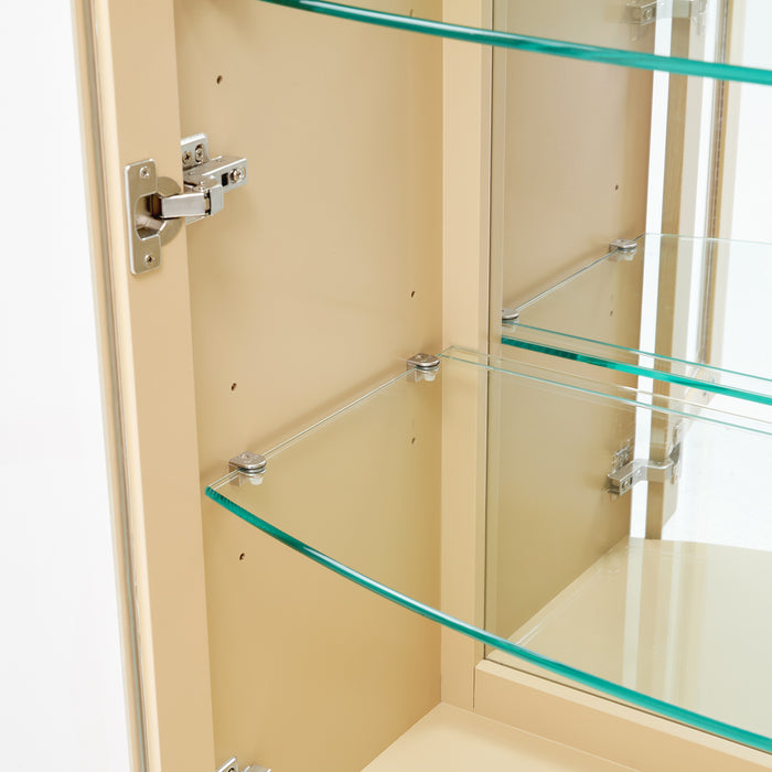 AICO Furniture - Camellia Field Display Cabinet in Caramel - 9090209-134 - GreatFurnitureDeal