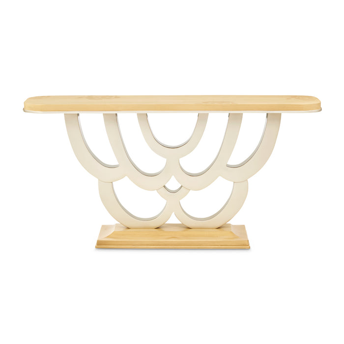AICO Furniture - Camellia Field Console Table in Caramel - 9090223-134 - GreatFurnitureDeal