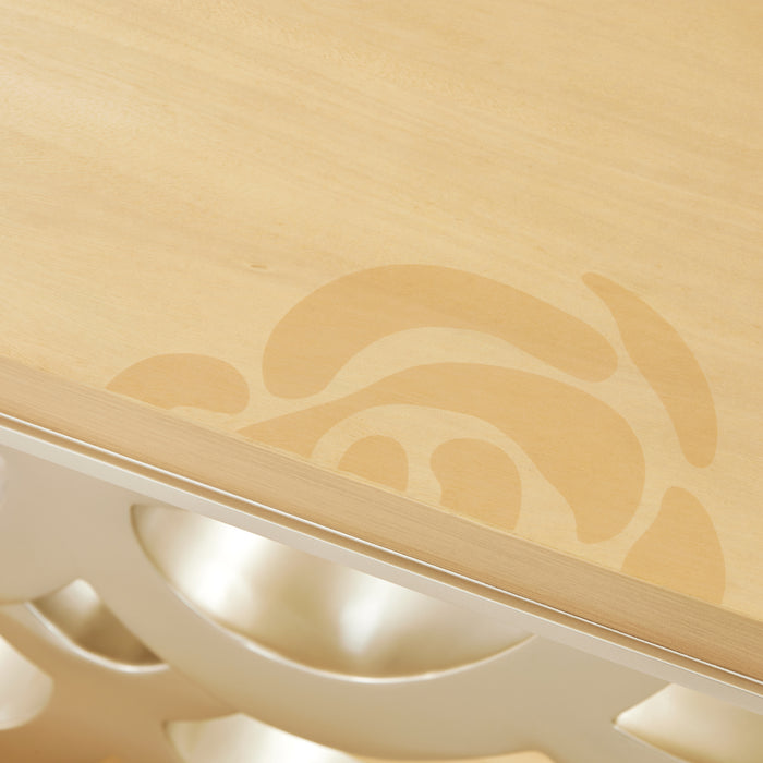 AICO Furniture - Camellia Field Console Table in Caramel - N9090223-134 - GreatFurnitureDeal
