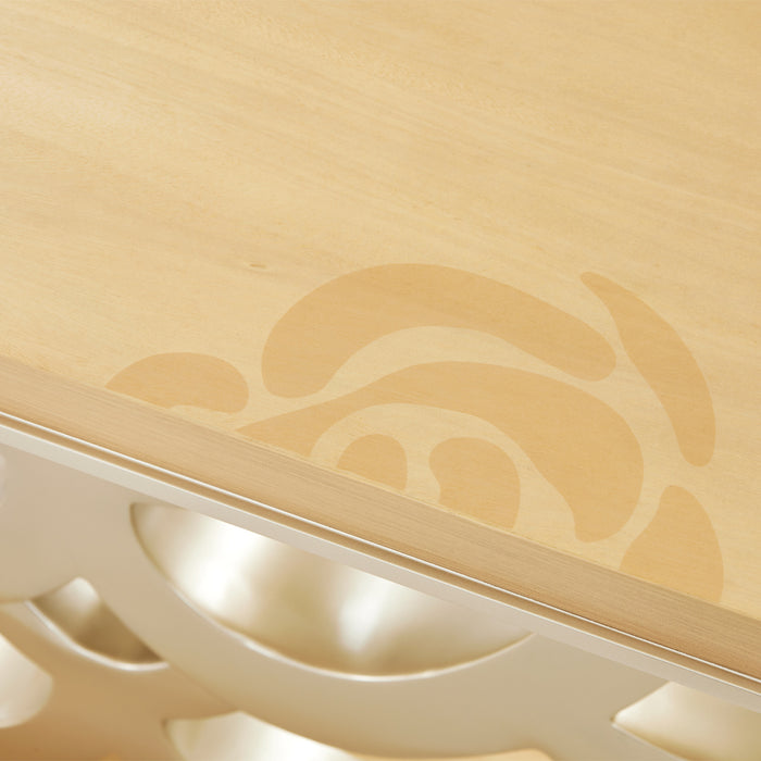 AICO Furniture - Camellia Field Console Table in Caramel - 9090223-134 - GreatFurnitureDeal