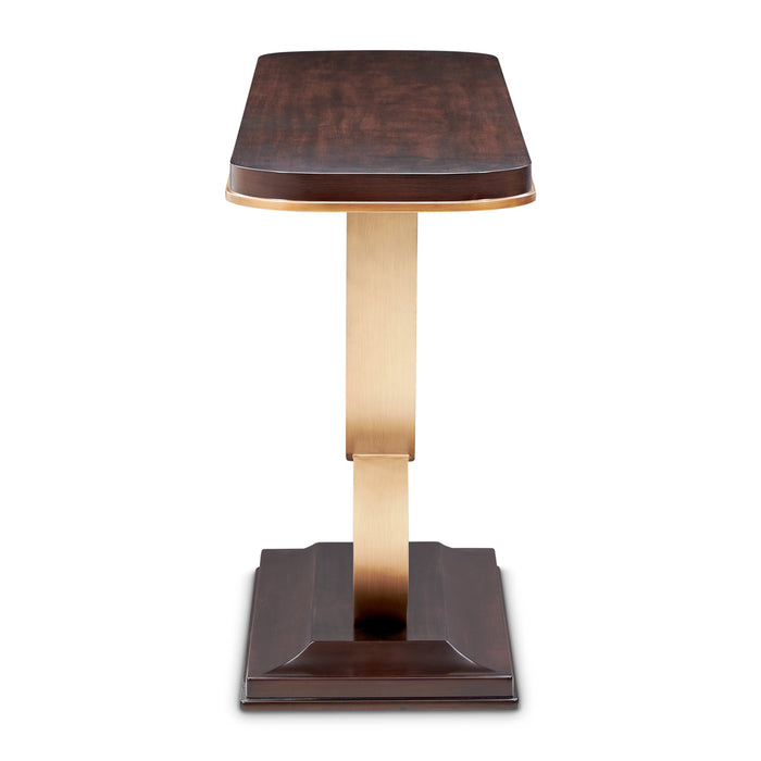 AICO Furniture - Camellia Field"Console Table"Warm Pecan - N9090223-400 - GreatFurnitureDeal