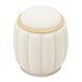 AICO Furniture - Camellia Field Round Bench in Caramel - N9090804-134 - GreatFurnitureDeal