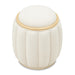 AICO Furniture - Camellia Field Round Accent Bench in Caramel - 9090804-134 - GreatFurnitureDeal