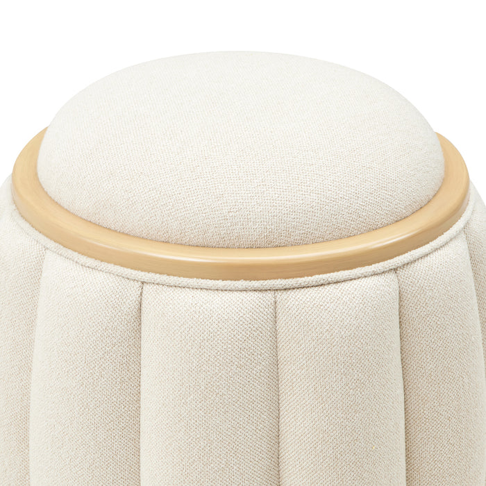 AICO Furniture - Camellia Field Round Accent Bench in Caramel - 9090804-134 - GreatFurnitureDeal