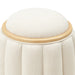 AICO Furniture - Camellia Field Round Accent Bench in Caramel - 9090804-134 - GreatFurnitureDeal
