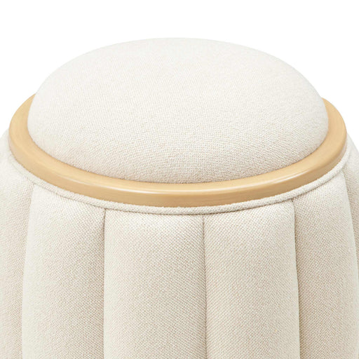AICO Furniture - Camellia Field Round Bench in Caramel - N9090804-134 - GreatFurnitureDeal