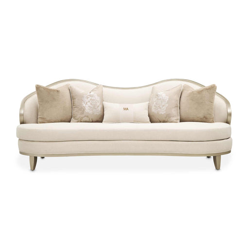 AICO Furniture - Camellia Field Sofa in Cornsilk/Caramel - N9090815-CNSLK-134 - GreatFurnitureDeal