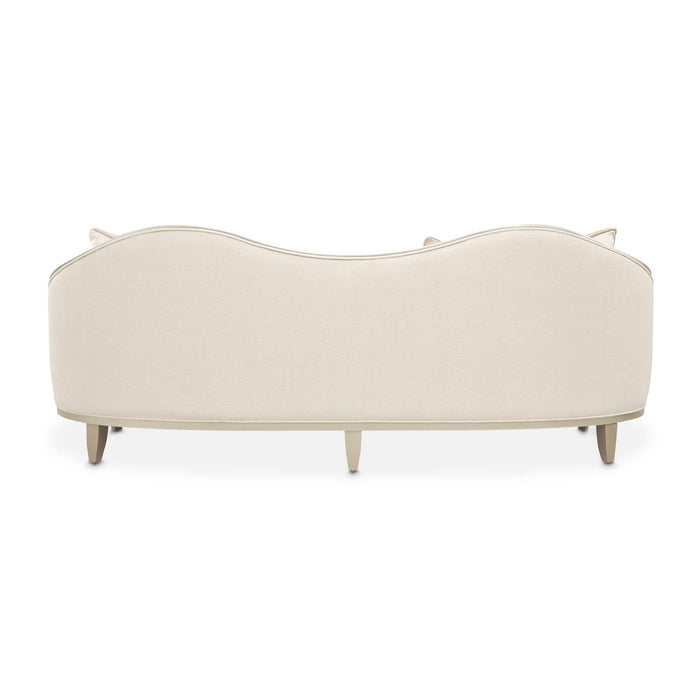 AICO Furniture - Camellia Field Sofa in Cornsilk/Caramel - N9090815-CNSLK-134 - GreatFurnitureDeal