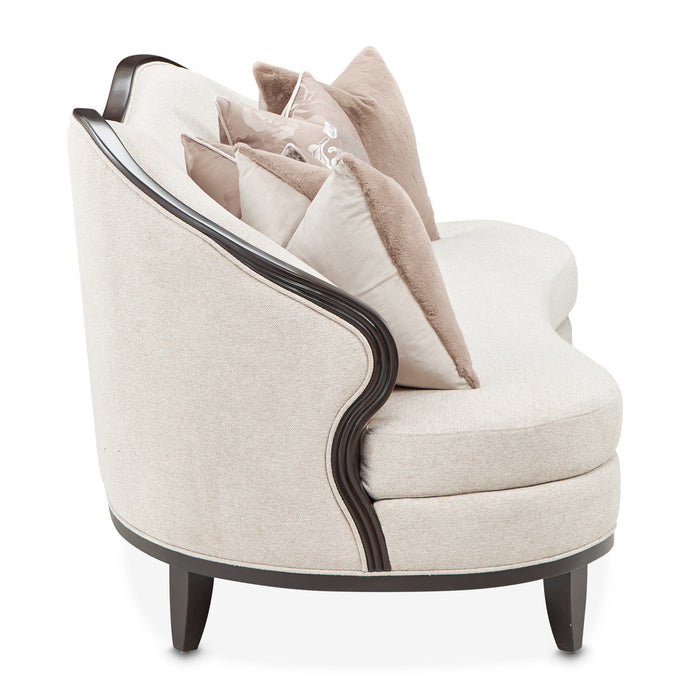 AICO Furniture - Camellia Field Sofa Linen Warm Pecan - N9090815-LINEN-400 - GreatFurnitureDeal