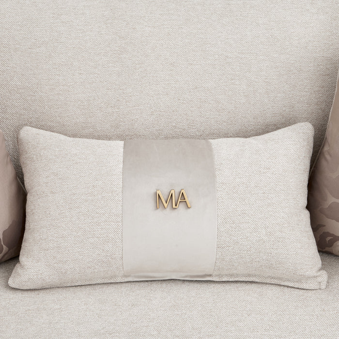 AICO Furniture - Camellia Field Sofa Linen Warm Pecan - N9090815-LINEN-400 - GreatFurnitureDeal